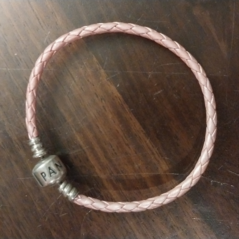 Toddler Pandora Pink Leather Bracelet